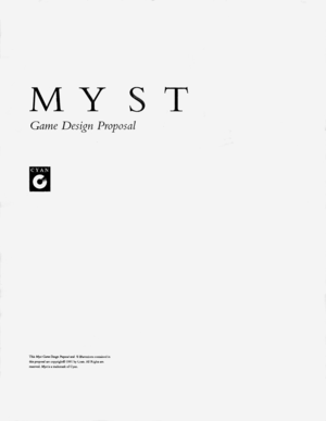 Myst proposal document cover