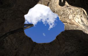 The handle on the stump easter egg