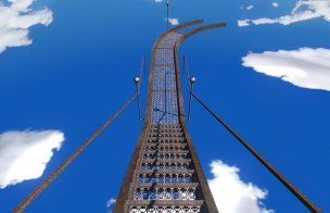 A walk in the sky easter egg